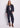 Giacca da donna in denim con bottoni dorati