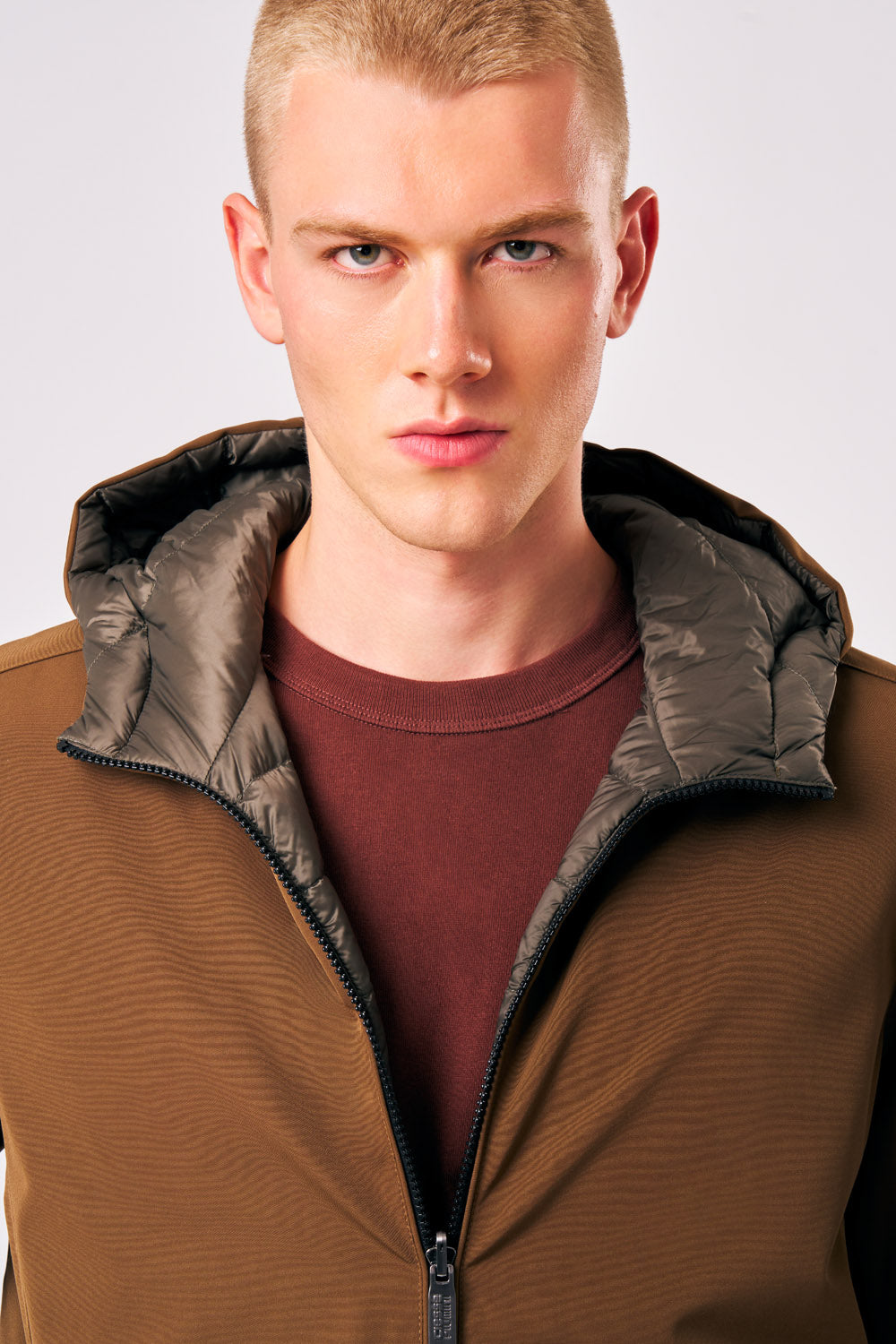 Henry 3.0 piumino reversibile uomo beige foto 2