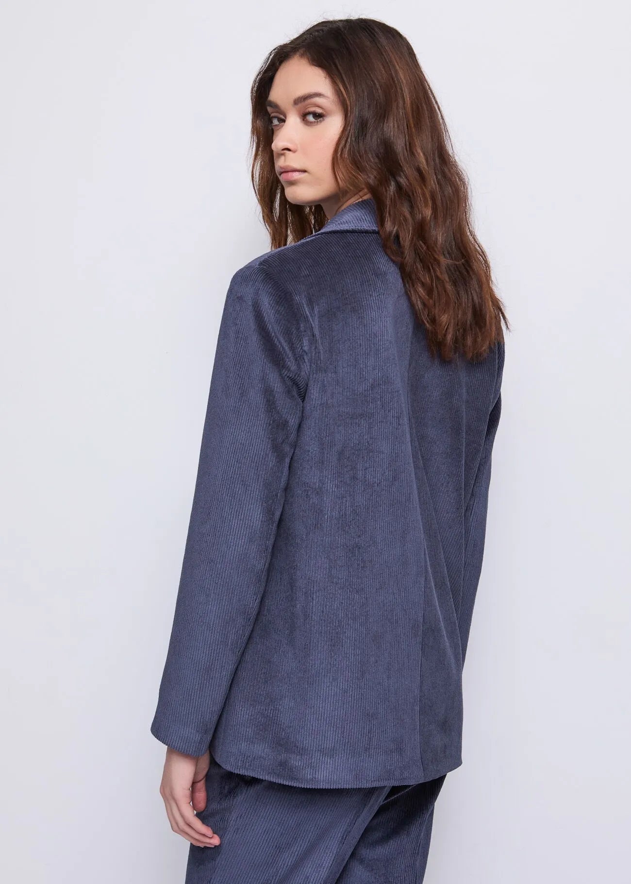 Gaudi' Women's Velvet Blazer with Gold Button