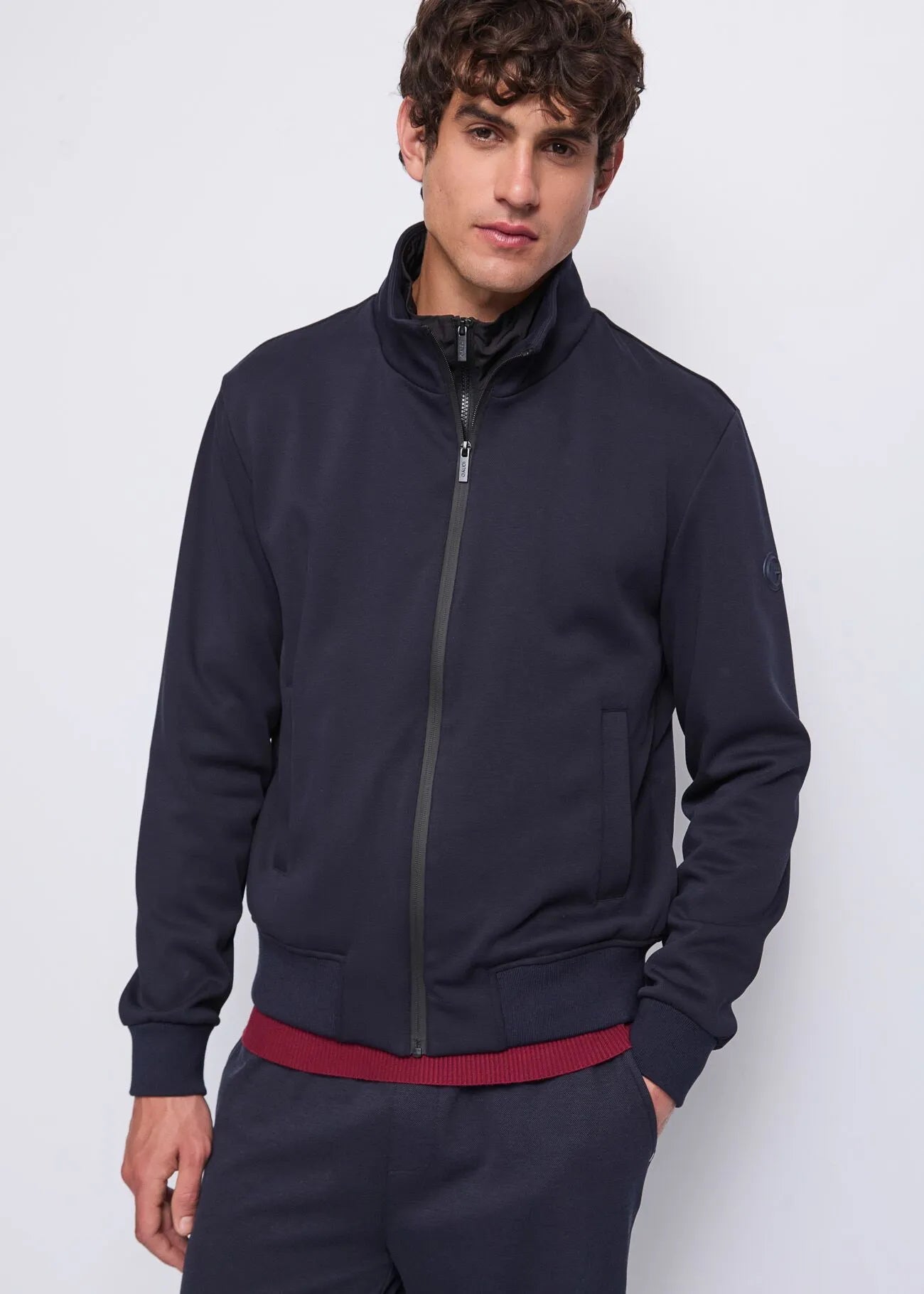 Gaudì blue cotton blend jacket