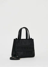 Gaudì black velvet top handle bag