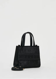 Gaudì black velvet top handle bag