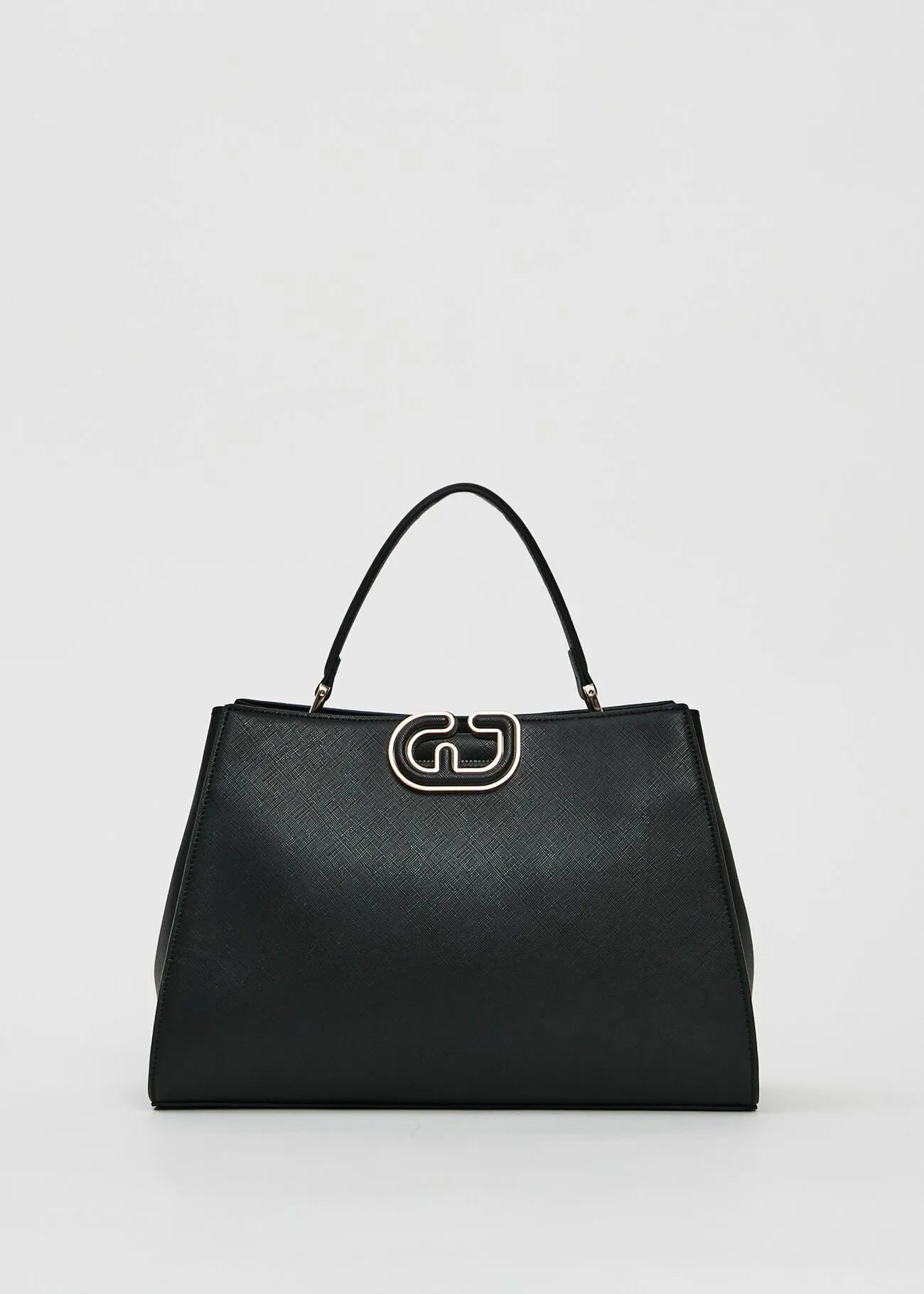 Gaudì black faux leather top handle bag