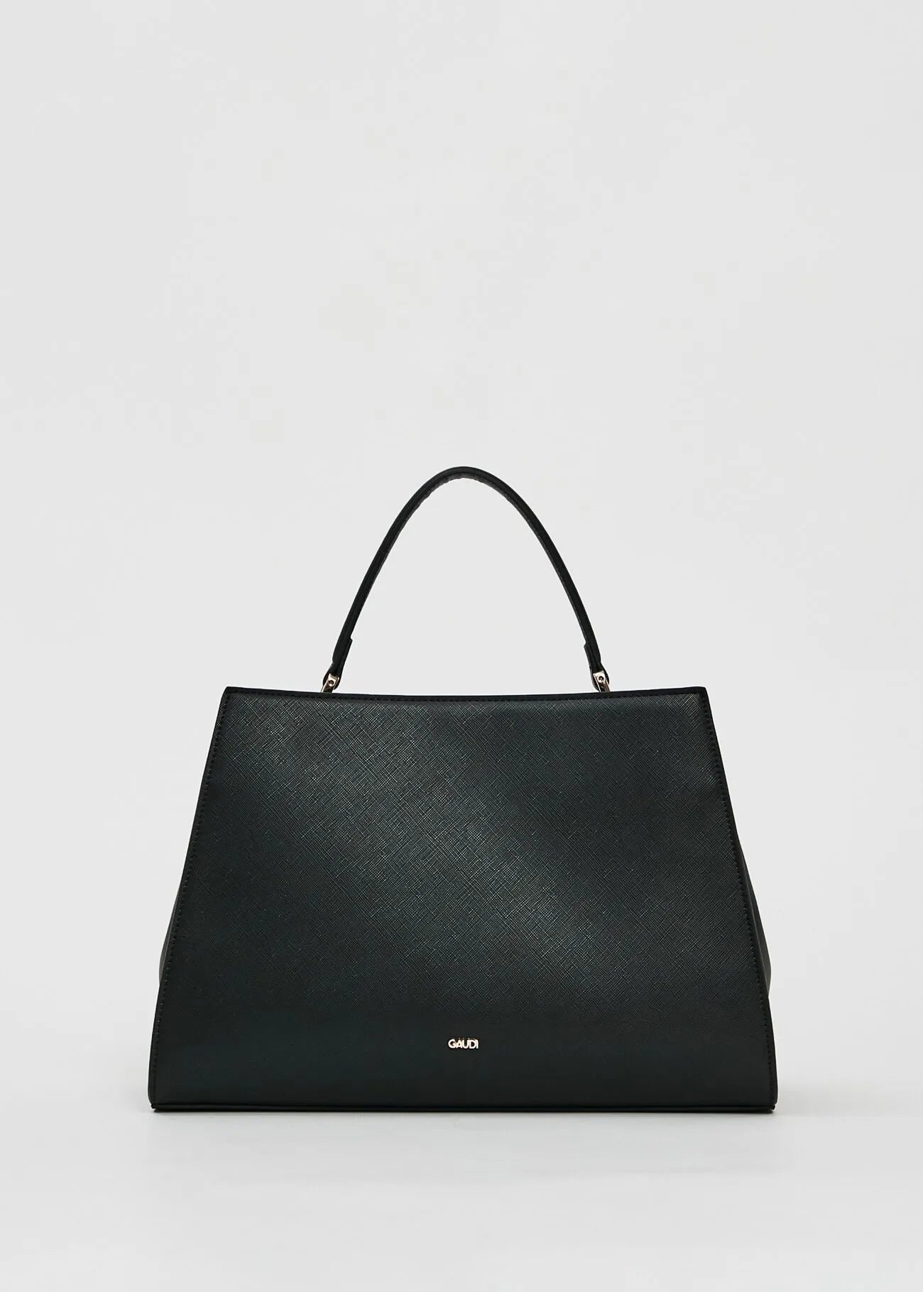 Gaudì black faux leather top handle bag