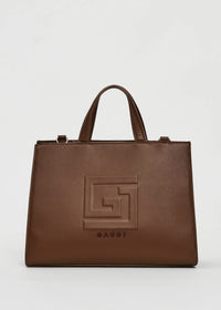 Brown shopping bag with Gaudì logo