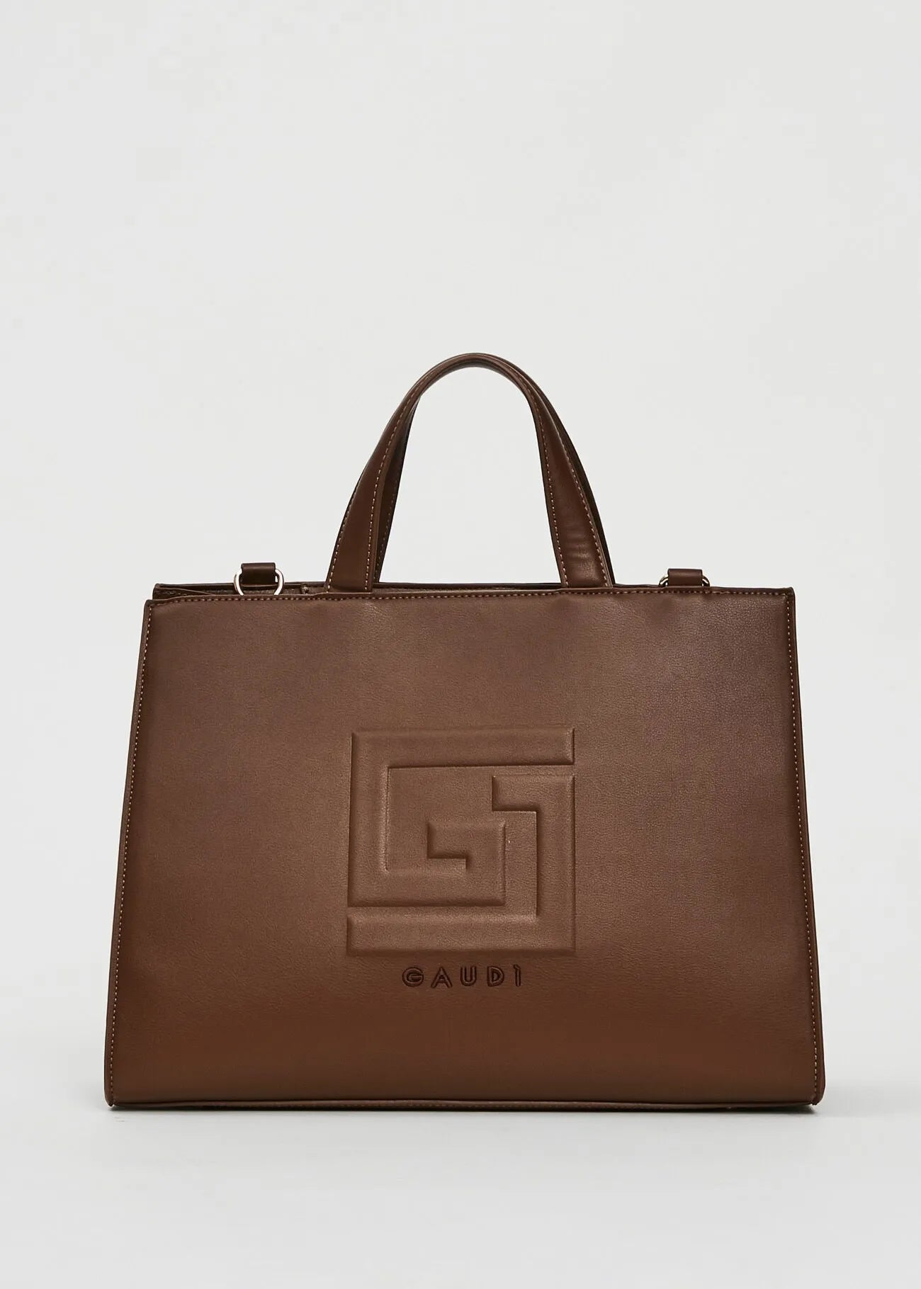 Brown shopping bag with Gaudì logo