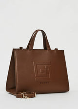 Brown shopping bag with Gaudì logo