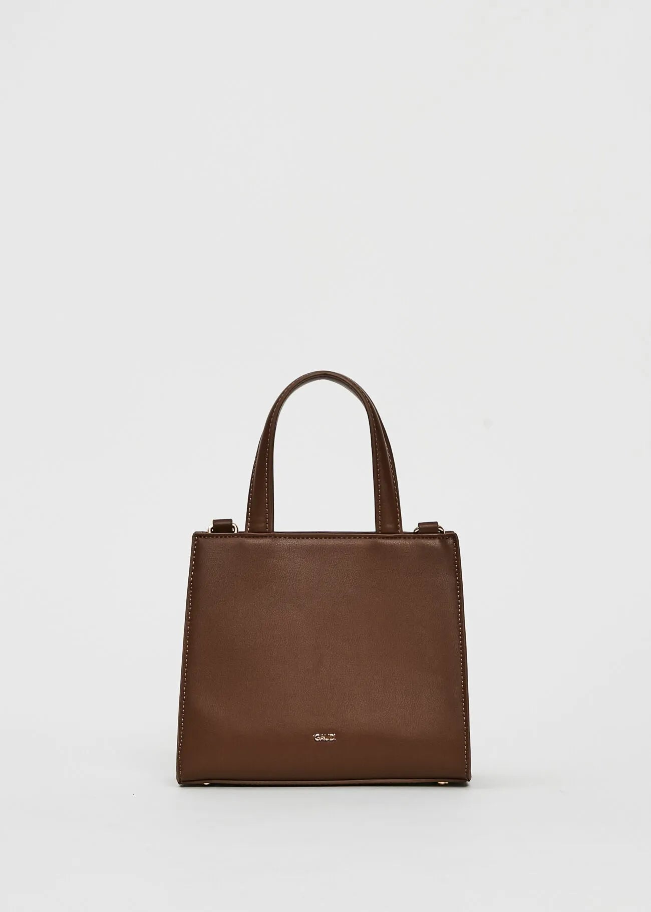 Brown mini shopping bag with Gaudì logo