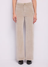Pantaloni wide leg da donna in velluto di cotone