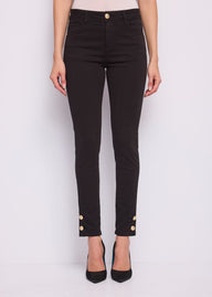 Pantaloni skinny da donna in twill