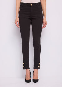 Pantaloni skinny da donna in twill