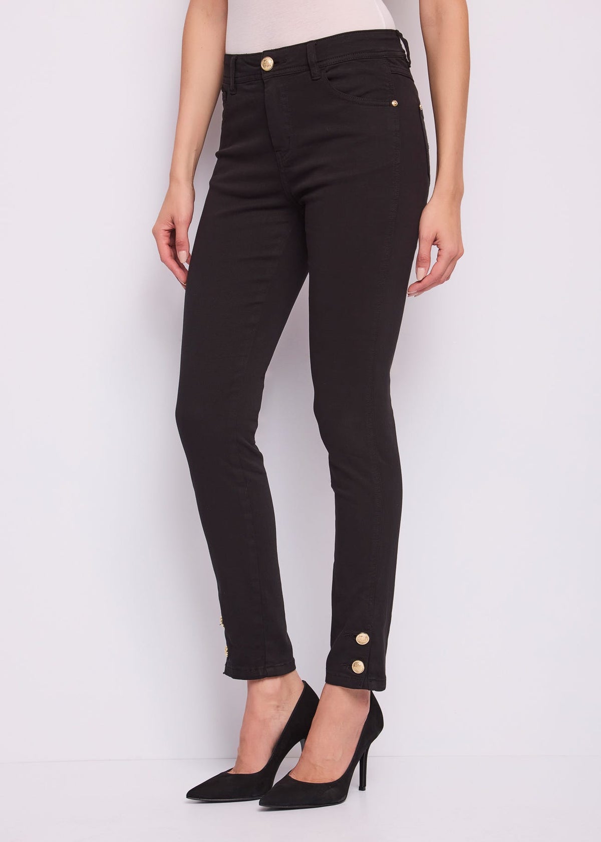 Pantaloni skinny da donna in twill