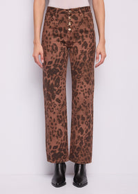 Pantaloni da donna con bottoni dorati