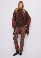 Pantaloni da donna con bottoni dorati