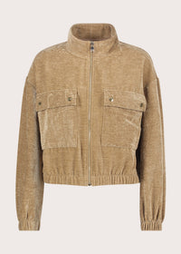Giacca da donna con collo alto e zip