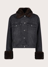 Giacca da donna in denim di cotone