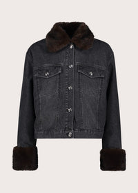 Giacca da donna in denim di cotone
