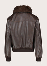 Giacca da donna in similpelle con zip