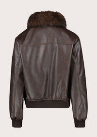 Giacca da donna in similpelle con zip
