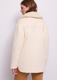 Cappotto da donna con pelliccia sintetica