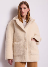 Cappotto da donna con pelliccia sintetica