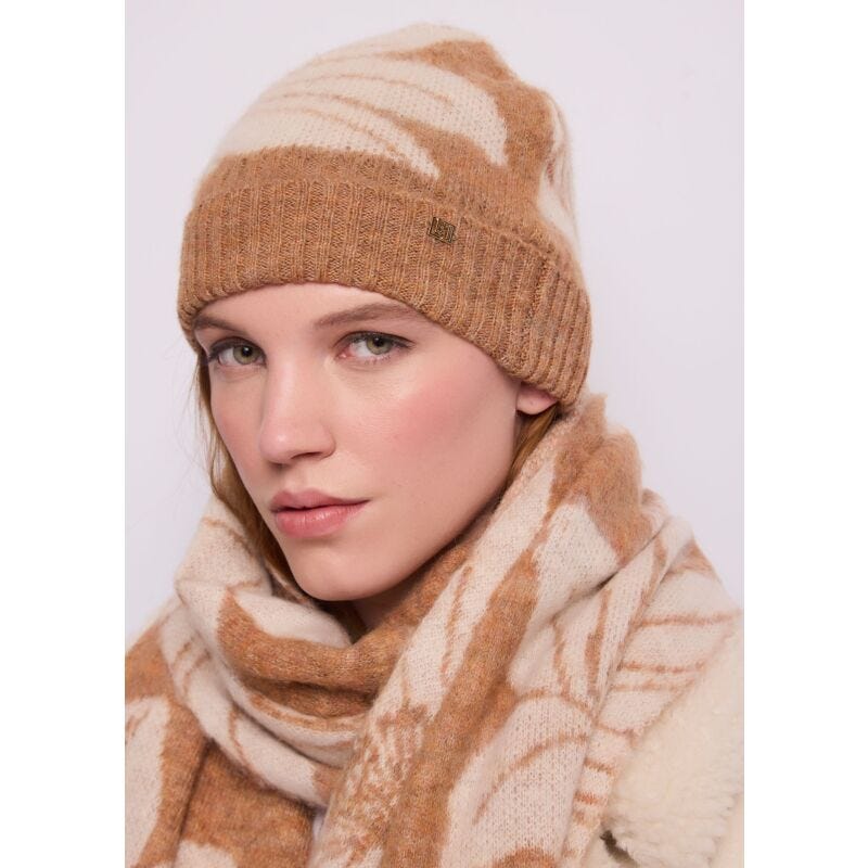 Berretto beanie donna floreale