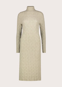 Abito midi da donna con collo dolcevita