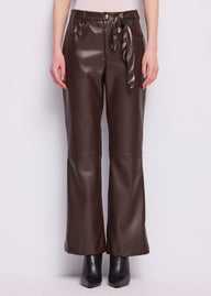 Pantaloni flare cropped da donna con foulard