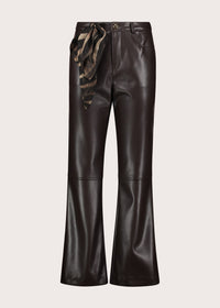 Pantaloni flare cropped da donna con foulard