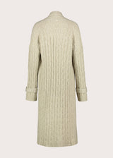 Cardigan da donna in maglia a trecce