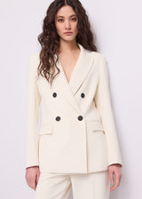 Blazer da donna con revers a lancia