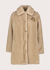 Cappotto da donna con spilla