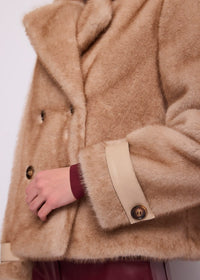 Peacoat doppiopetto da donna con revers