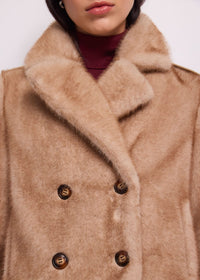 Peacoat doppiopetto da donna con revers