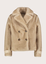 Peacoat doppiopetto da donna con revers