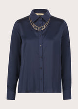 Camicia da donna con collana a catena