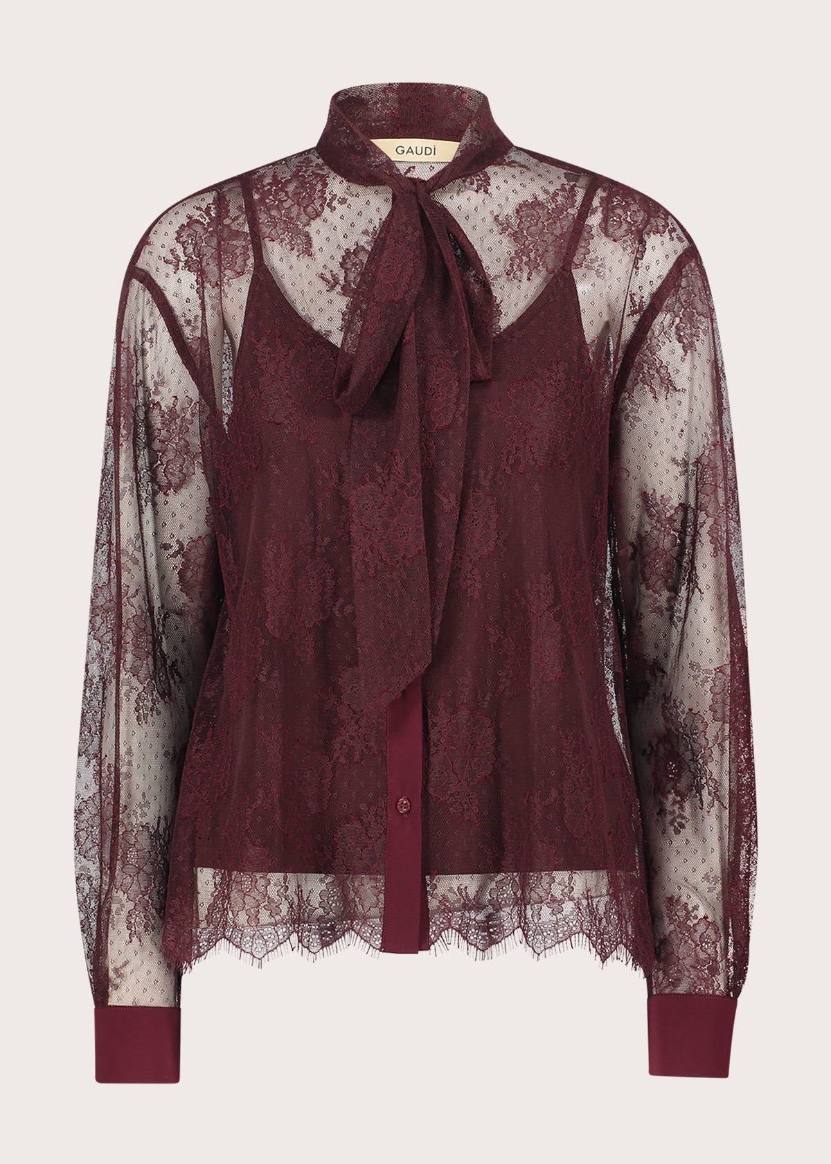 Camicia da donna con collo a foulard
