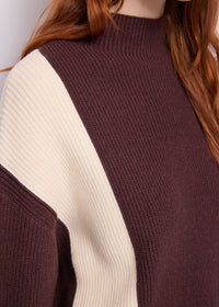 Maglia da donna in filato color block