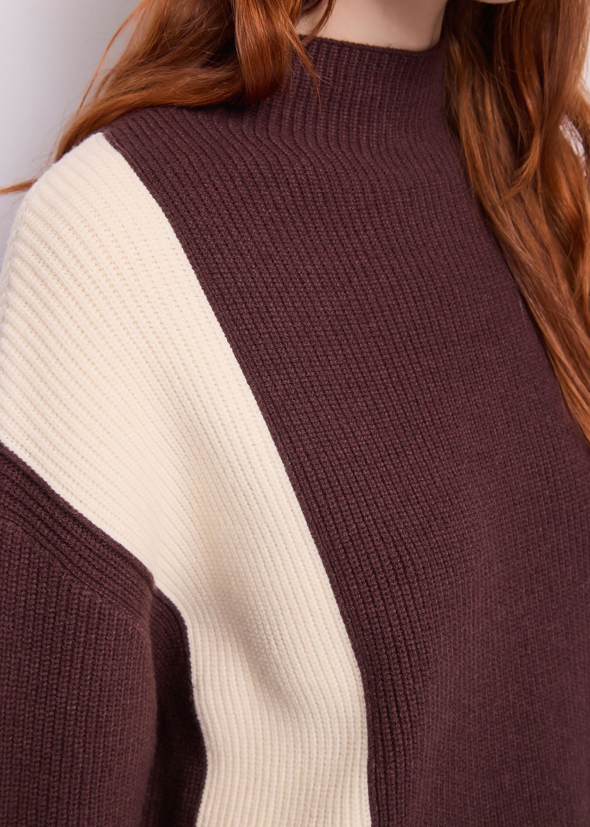 Maglia da donna in filato color block
