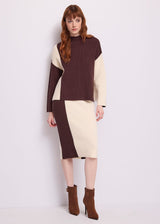 Maglia da donna in filato color block