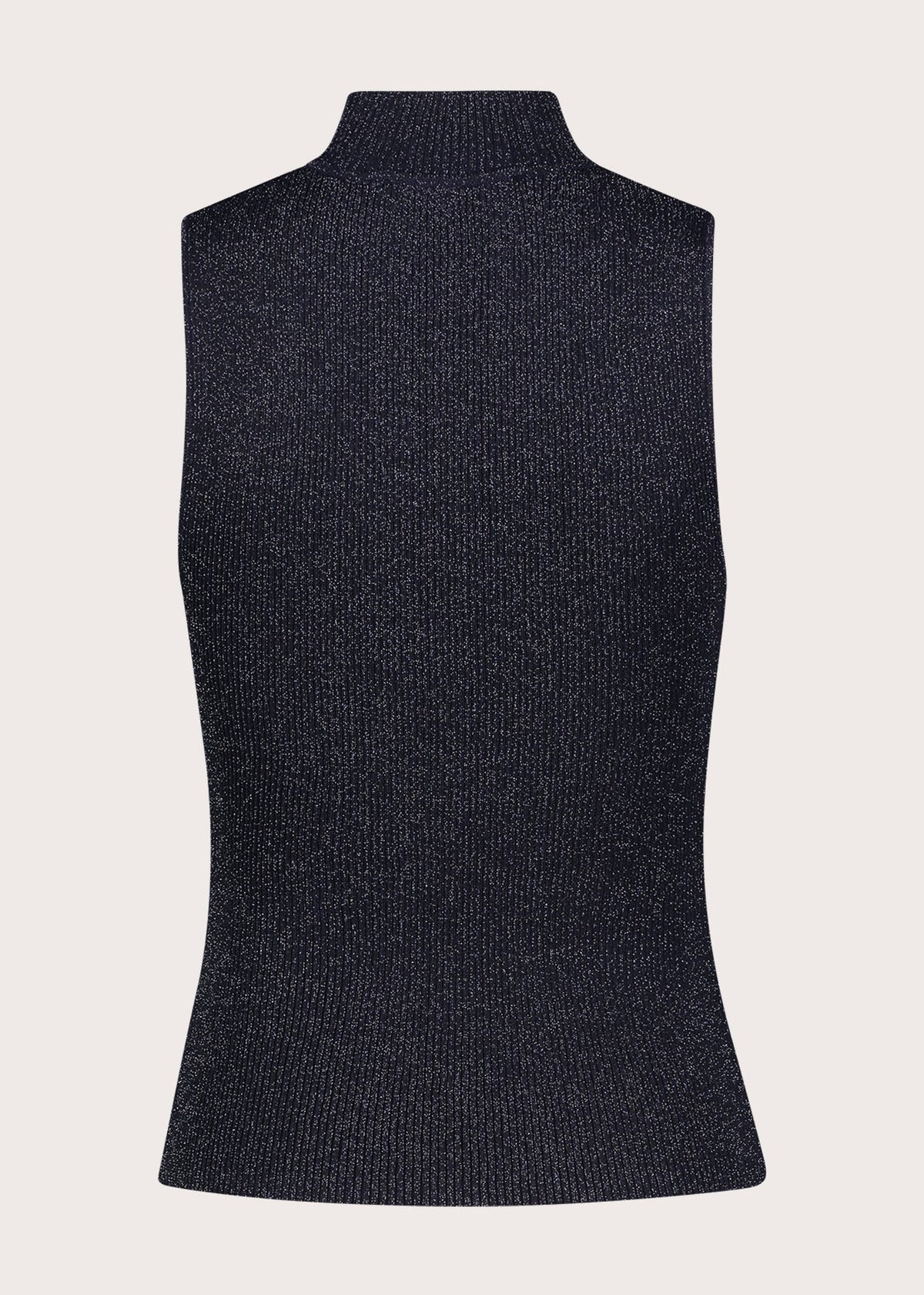 Top da donna in viscosa con collo alto