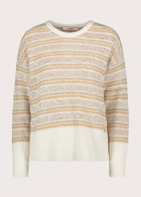 Maglia a righe da donna con paillettes