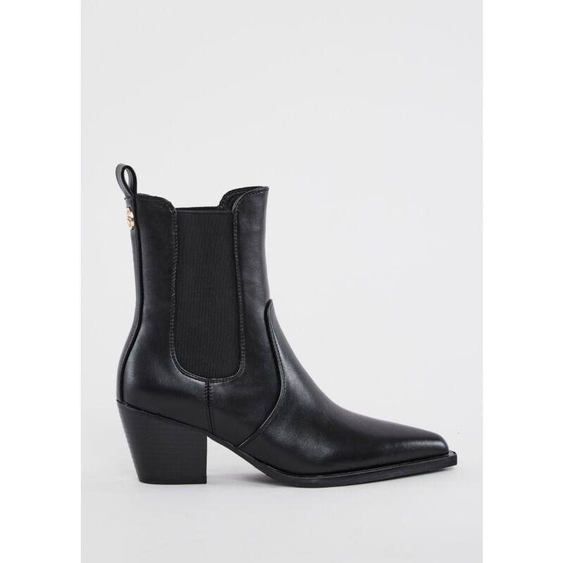 Stivaletti Chelsea donna neri in pelle