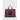 Shopping bag donna bordeaux