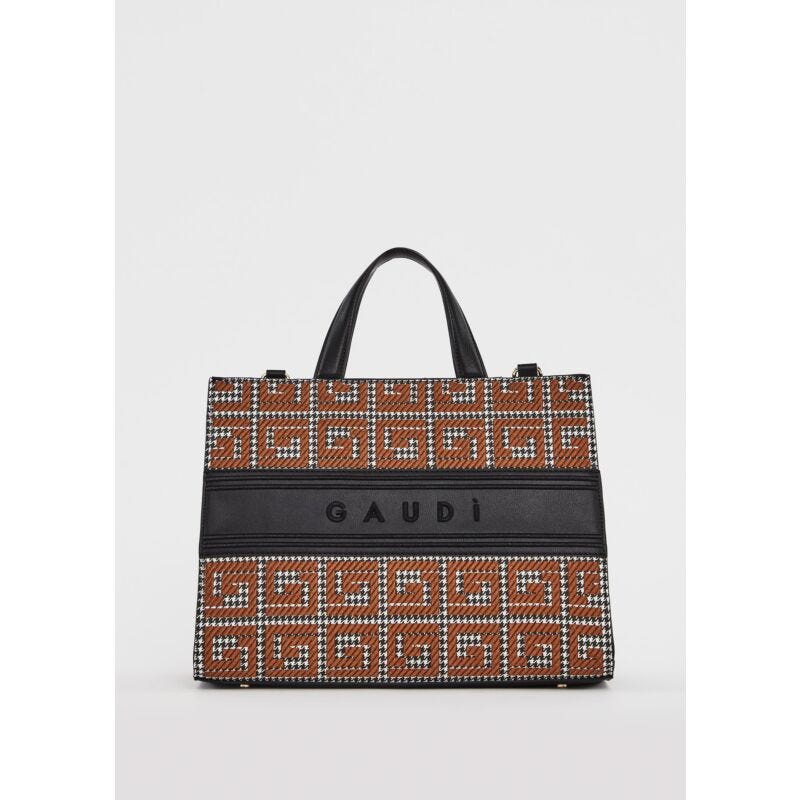 Shopping bag donna pied de poule
