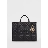 Shopping bag matelassé donna nera
