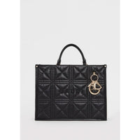 Shopping bag matelassé donna nera