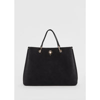 Shopping bag intrecciata donna nera