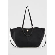 Shopping bag donna nera con pochette