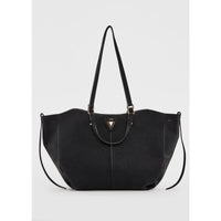 Shopping bag donna nera con pochette